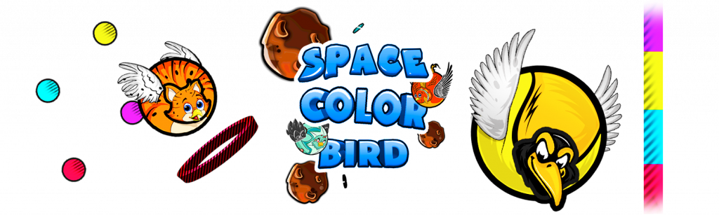 iOS, Android game. Space Color Bird.